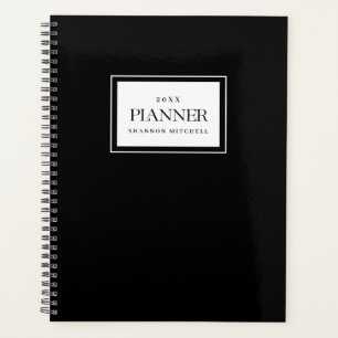 Custom Black Weekly Monthly Work Zuhause Organisie Planer