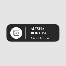 Custom Black & White Logo Name Badge nametags Namensschild