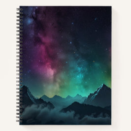 Custom Black & White Monogram Sketchbook Notizbuch