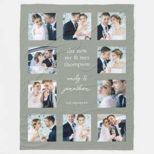 Custom Blanket mit 10 Hochzeitssagen Fleecedecke