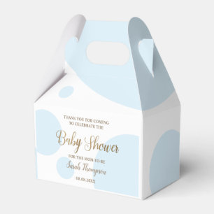Custom blau-weiß Baby Boy Dusche Gefälligkeitsbox Geschenkschachtel