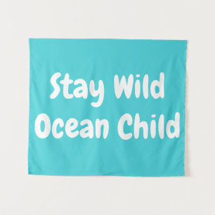 Custom Bleibe Wild Ocean Child Kinderzimmer Boho K Wandteppich