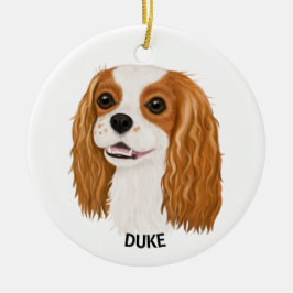 Custom Blenheim Cavalier King Spaniel Keramik Ornament