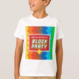 Custom BLOCK PARTY Farbenbricks Tower Builder T-Shirt