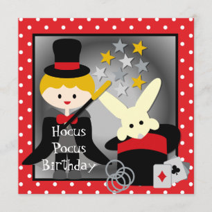 Custom Blond Boy Hocus Pocus Geburtstag Einladunge Einladung