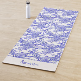 Custom Blue and White Humpback Whale Yogamatte