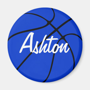 Custom Blue Basketball Round Kühlschrankmagnet Magnet