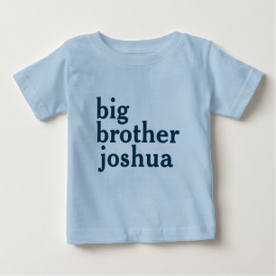 Custom Blue Big Brother Baby T - Shirt