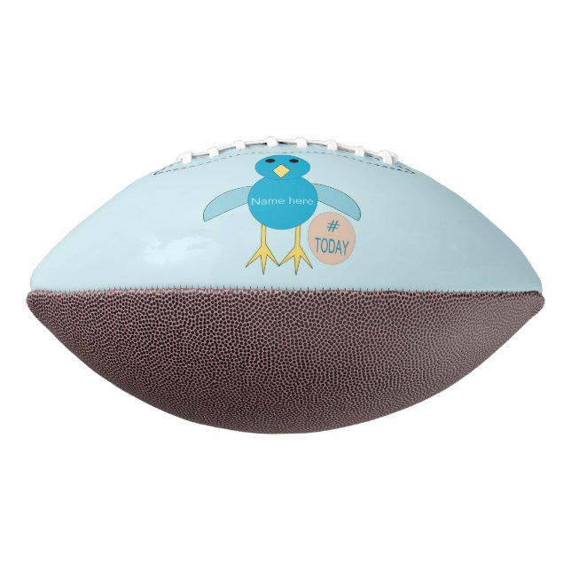 Custom Blue Birthday Boy Chick Football (Gedreht 270)