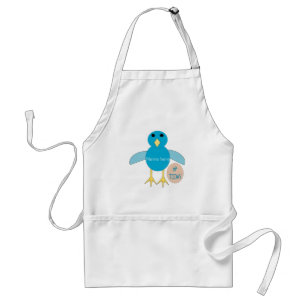 Custom Blue Birthday Boy Chick Schürze