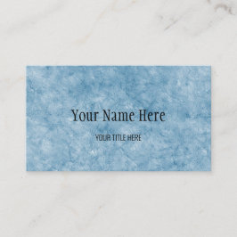 Custom Blue Cracked Texture Business Card Visitenkarte