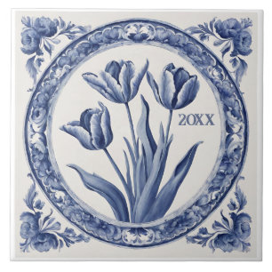 Custom Blue Delft Fliese