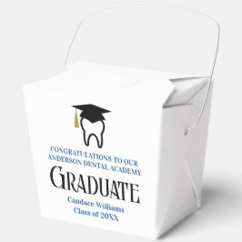 Custom Blue Dental School Graduation Party Geschenkschachtel