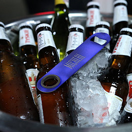 Custom Blue Foil Speed Flaschenöffner