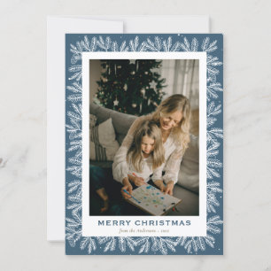 Custom Blue Forest Pine Foto Weihnachten