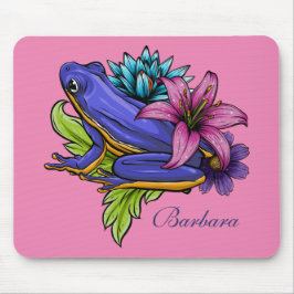 Custom Blue Frog Mousepad