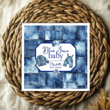 Custom Blue Jean Baby Denim Themed Baby Dusche