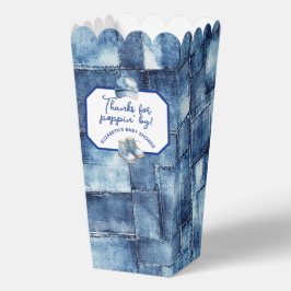 Custom Blue Jean Baby Denim Themed Popcorn Geschenkschachtel