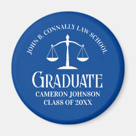 Custom Blue Law School Abschluss Keepake Magnet