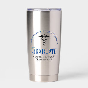 Custom Blue Medical School Abschluss Thermobecher