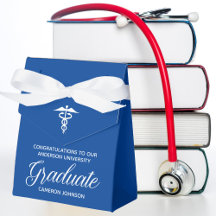 Custom Blue Medical School Graduation Party