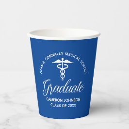 Custom Blue Medical School Graduation Party Pappbecher