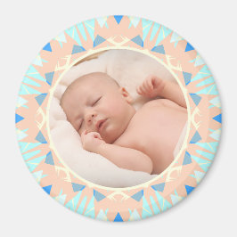 Custom Blue Mother Day New Mum Baby Foto Geschenk Magnet