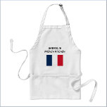 Custom Blue White & Red French Flag  Schürze<br><div class="desc">Blue white and red French flag design - add your name to personalize!</div>