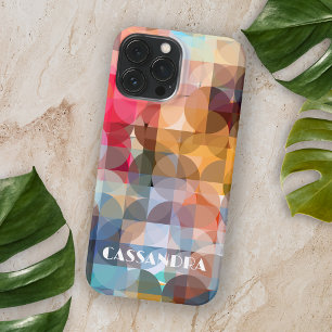 Custom Blue Yellow Orange Pink Lila Art Muster Case-Mate iPhone Hülle