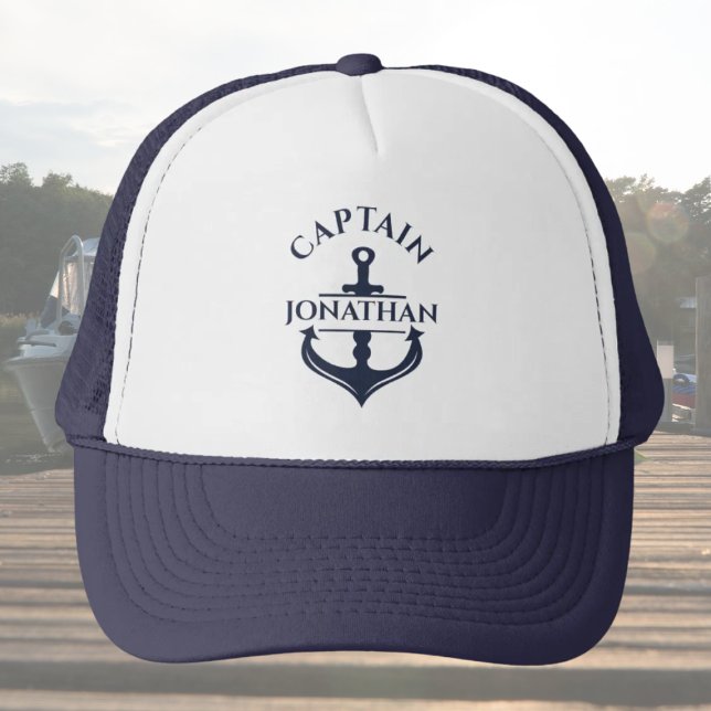 Custom Boat Captain Truckerkappe (Custom captain hat)