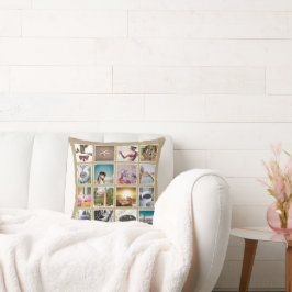 Custom Boho 32 Foto Collage Instagram Pillow Kissen