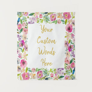 Custom Boho Birthday Party Wedding Foto Stand Wandteppich