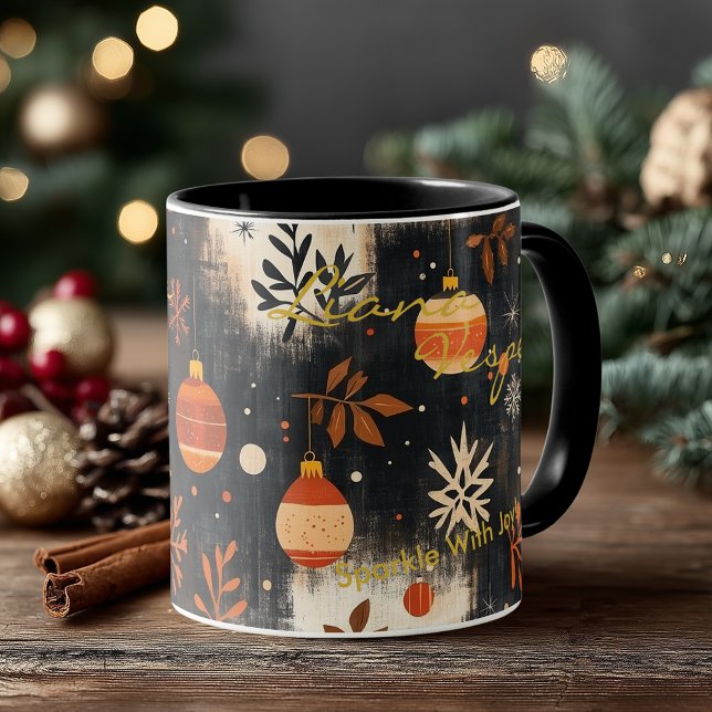 Custom Boho Chic Weihnachtsfeier - Personalisierte Tasse (Von Creator hochgeladen)