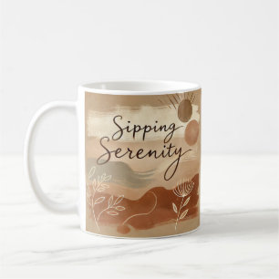 Custom Boho Keramik Tasse Einzigartiges naturbel