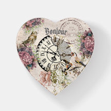 Custom Bonjour Decorative modern vintage clock 