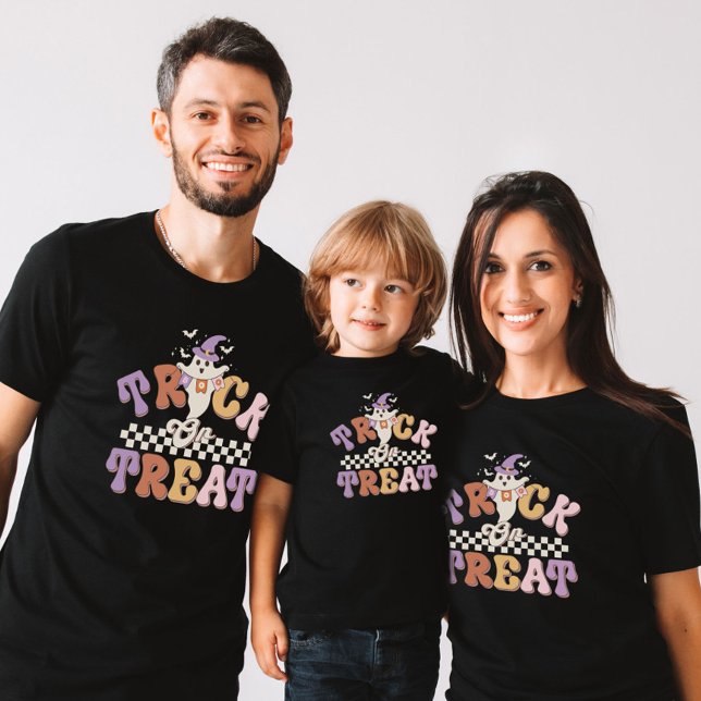 Custom Boo Ghost Niedlich Trick oder Treat Hallowe T-Shirt (Von Creator hochgeladen)