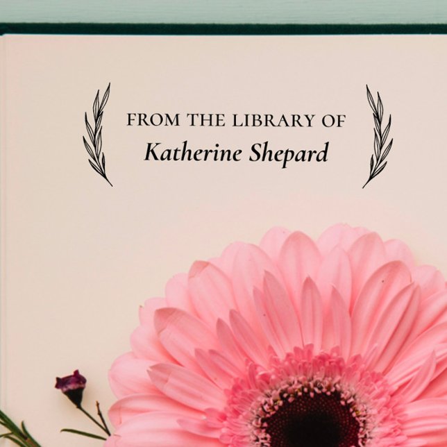 Custom Book Classic "From the Library of" Gummistempel (Von Creator hochgeladen)