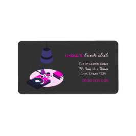 Custom Book Club Address Labels Adressaufkleber