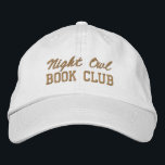 Custom Book Club Name Bestickte Baseballkappe<br><div class="desc">Show off your love of reading (and your favorite reading crew) with this custom embroidered book club hat! Personalized with your book club name or any custom text, this hat is the perfect blend of cozy, casual, and bookish style. Use Zazzle’s easy design tools to choose your preferred fonts and...</div>