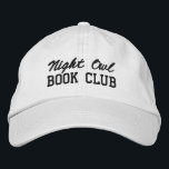 Custom Book Club Name Bestickte Baseballkappe<br><div class="desc">Show off your love of reading (and your favorite reading crew) with this custom embroidered book club hat! Personalized with your book club name or any custom text, this hat is the perfect blend of cozy, casual, and bookish style. Use Zazzle’s easy design tools to choose your preferred fonts and...</div>