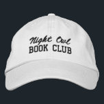 Custom Book Club Name Bestickte Baseballkappe<br><div class="desc">Show off your love of reading (and your favorite reading crew) with this custom embroidered book club hat! Personalized with your book club name or any custom text, this hat is the perfect blend of cozy, casual, and bookish style. Use Zazzle’s easy design tools to choose your preferred fonts and...</div>