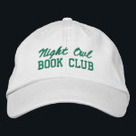 Custom Book Club Name Bestickte Baseballkappe<br><div class="desc">Show off your love of reading (and your favorite reading crew) with this custom embroidered book club hat! Personalized with your book club name or any custom text, this hat is the perfect blend of cozy, casual, and bookish style. Use Zazzle’s easy design tools to choose your preferred fonts and...</div>