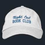 Custom Book Club Name Bestickte Baseballkappe<br><div class="desc">Show off your love of reading (and your favorite reading crew) with this custom embroidered book club hat! Personalized with your book club name or any custom text, this hat is the perfect blend of cozy, casual, and bookish style. Use Zazzle’s easy design tools to choose your preferred fonts and...</div>