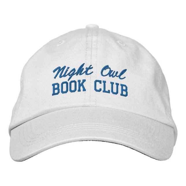 Custom Book Club Name Bestickte Baseballkappe (Vorderseite)