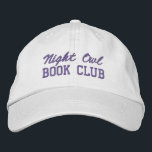Custom Book Club Name Bestickte Baseballkappe<br><div class="desc">Show off your love of reading (and your favorite reading crew) with this custom embroidered book club hat! Personalized with your book club name or any custom text, this hat is the perfect blend of cozy, casual, and bookish style. Use Zazzle’s easy design tools to choose your preferred fonts and...</div>