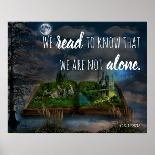 Custom Book Lover C.S. Lewis Poster