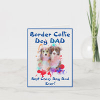 Custom Border Collie Vater Crazy Dog Vater Digital