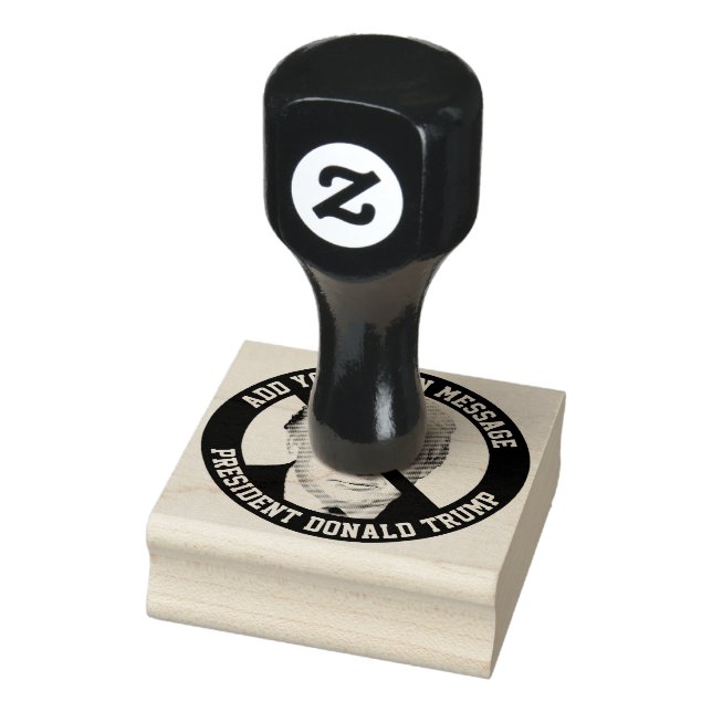 CUSTOM-BOTSCHAFT Nr. Donald Trump Gummistempel (Stempel)