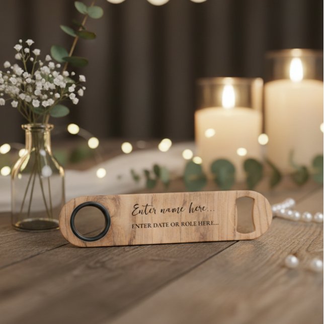 Custom Bottle Opener – Personalized with Name Speed Flaschenöffner (Von Creator hochgeladen)