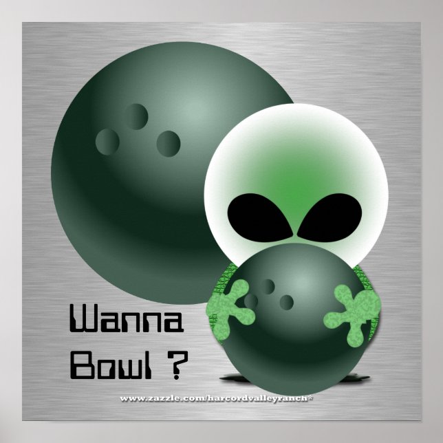 Custom Bowling Posters Geschenke Poster (Vorne)